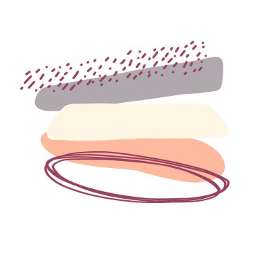 Farklı şekillerde soyut minimalist poster