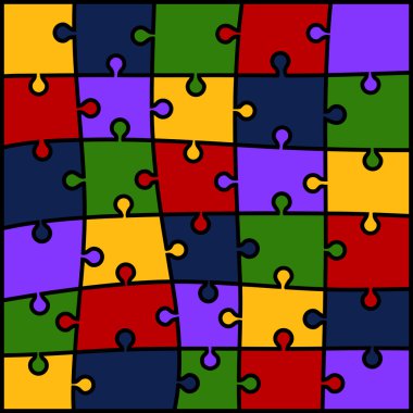 soyut renkli puzzle arka plan