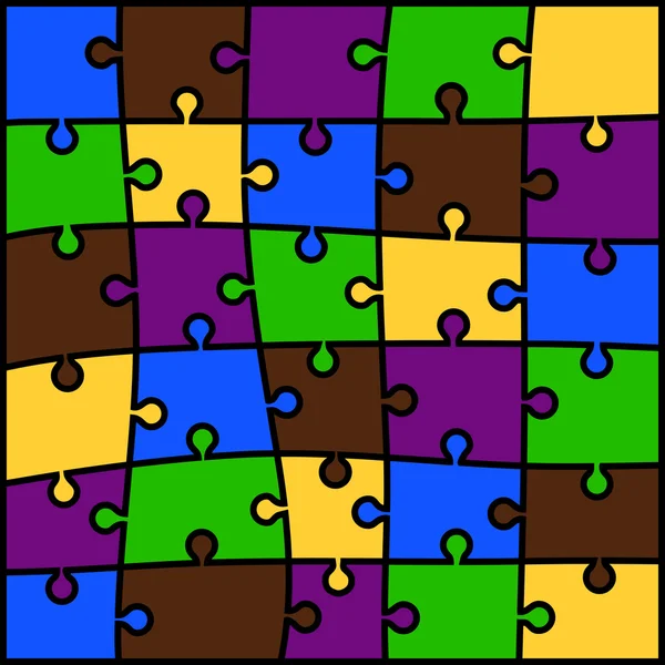 Fond de puzzle abstrait de couleur — Image vectorielle