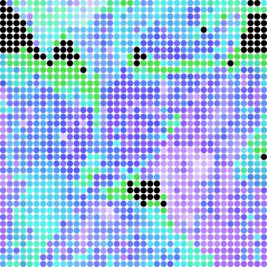 soyut vektör yuvarlak nokta arka plan renkli