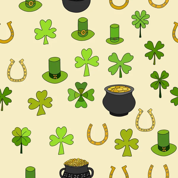 Nahtloser Saint Patrick 's Day Vektor — Stockvektor