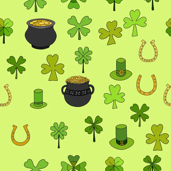 Nahtloser Saint Patrick 's Day Vektor — Stockvektor