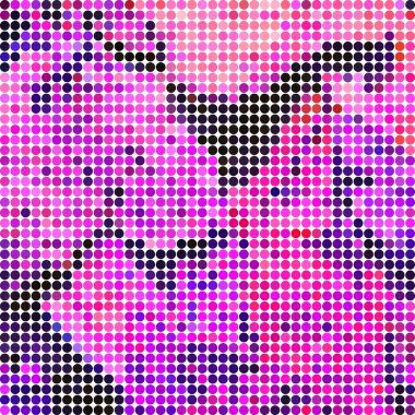 soyut vektör yuvarlak nokta arka plan renkli