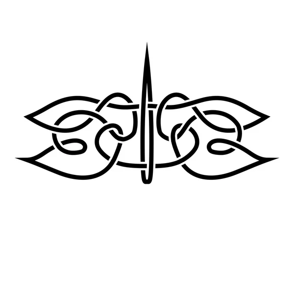 Ornement celtique vectoriel traditionnel — Image vectorielle