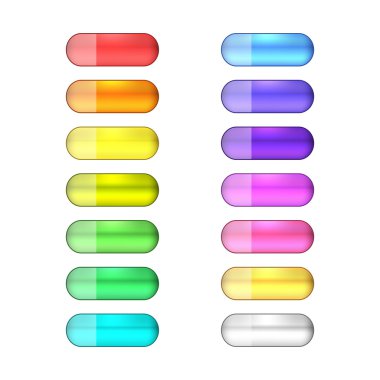 vektör web düğme kümesi