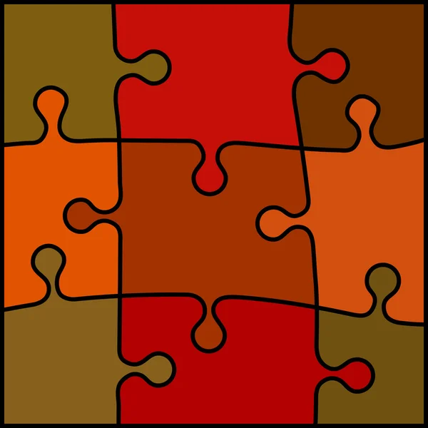 Abstrato colorido puzzle fundo — Vetor de Stock
