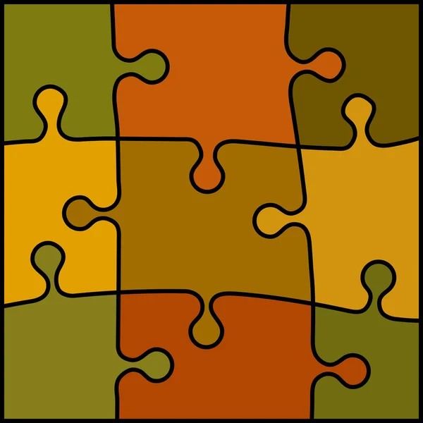 Fond de puzzle abstrait de couleur — Image vectorielle