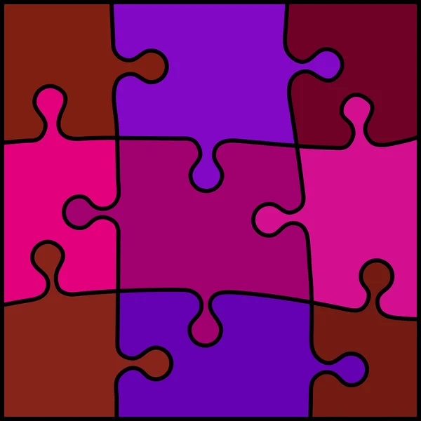 Abstrato colorido puzzle fundo —  Vetores de Stock