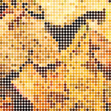 soyut vektör yuvarlak nokta arka plan renkli