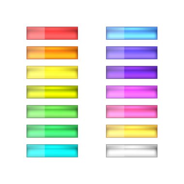 vektör web düğme kümesi