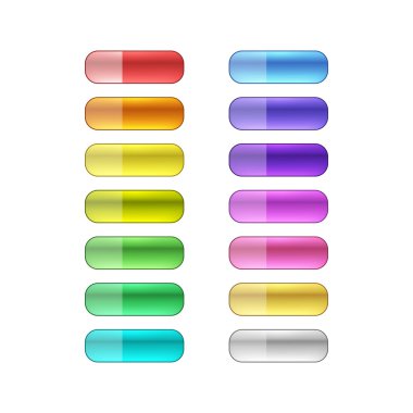 vektör web düğme kümesi