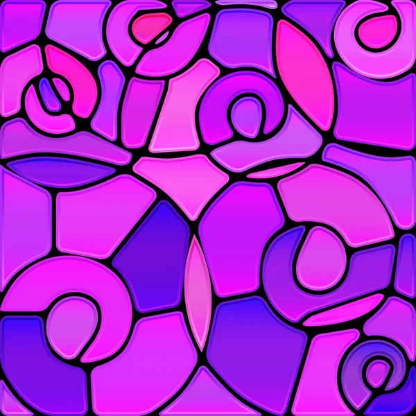 Vector abstracto manchado de vidrio mosaico de fondo — Archivo Imágenes Vectoriales