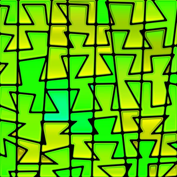 Abstracte vector glas-in-lood mozaïek achtergrond — Stockvector