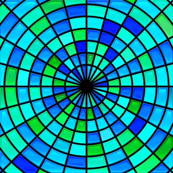 Abstracte vector glas-in-lood mozaïek achtergrond — Stockvector