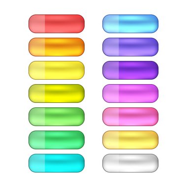 vektör web düğme kümesi