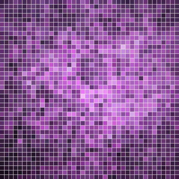Latar belakang mosaik piksel kuadrat vektor abstrak - Stok Vektor