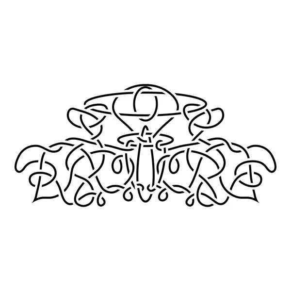 Ornamento celtico vettoriale tradizionale — Vettoriale Stock