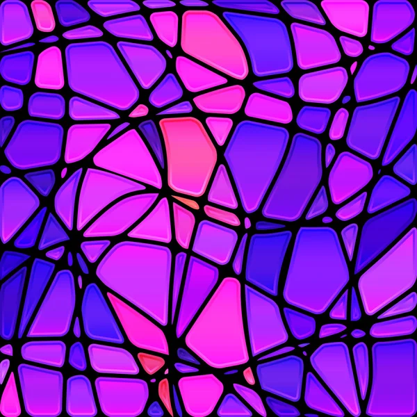 Abstracte vector glas-in-lood mozaïek achtergrond — Stockvector