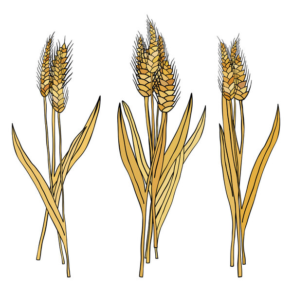 векторный набор мультяшных каракулей
