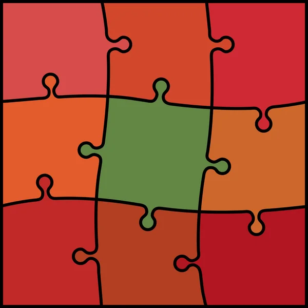 Fond de puzzle abstrait de couleur — Image vectorielle