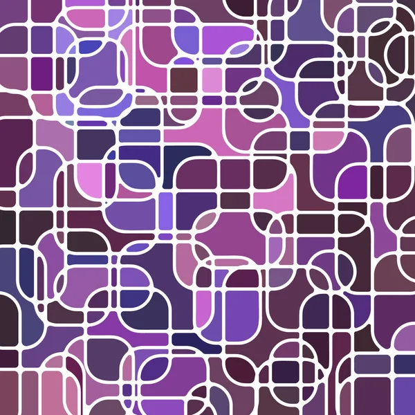 Abstracte Vector Glas Lood Mozaïek Achtergrond Paars Violet — Stockvector
