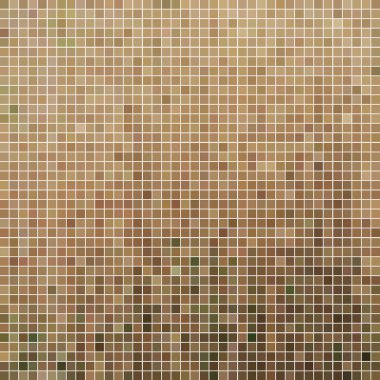 soyut vektör kare piksel mozaik arkaplan - kahverengi