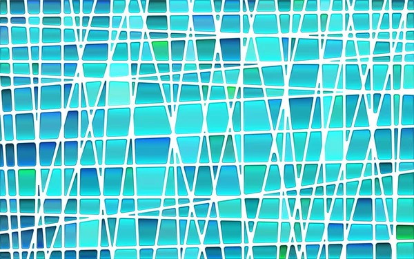 Abstract Vector Glas Lood Mozaïek Achtergrond Lichtblauw — Stockvector