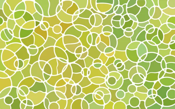 Abstrakte Vektor Glasmosaik Hintergrund Grün Und Gelb — Stockvektor