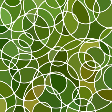 soyut vektör boyalı cam mozaik arkaplan - yeşil daireler