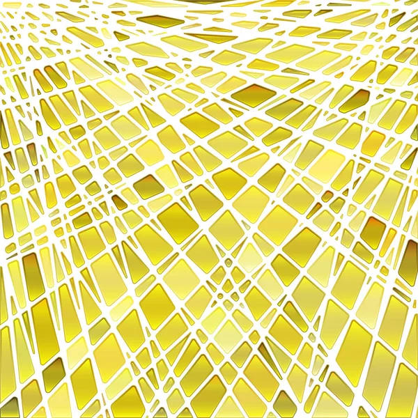 Vector Abstracto Manchado Fondo Mosaico Vidrio Naranja Amarillo — Vector de stock