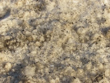 Arkaplan: Çamurlu bahar eriyen kar