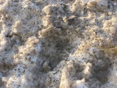 Arkaplan: Çamurlu bahar eriyen kar