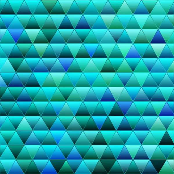 Abstrait Vecteur Vitrail Triangle Mosaïque Fond Vert Bleu — Image vectorielle