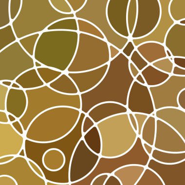 soyut vektör boyalı cam mozaik arkaplan - kahverengi daireler