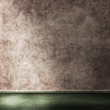 Grunge boş odası iç