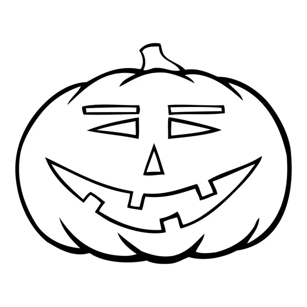 Jack-o-linterna dibujada a mano — Vector de stock