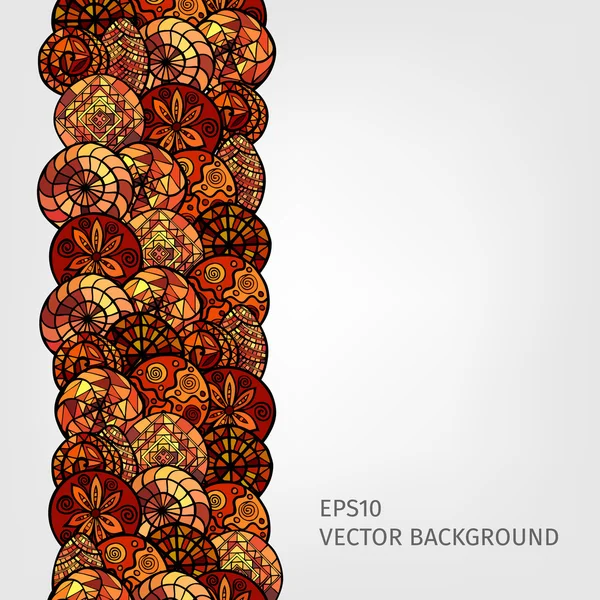 Fundo étnico desenhado à mão —  Vetores de Stock