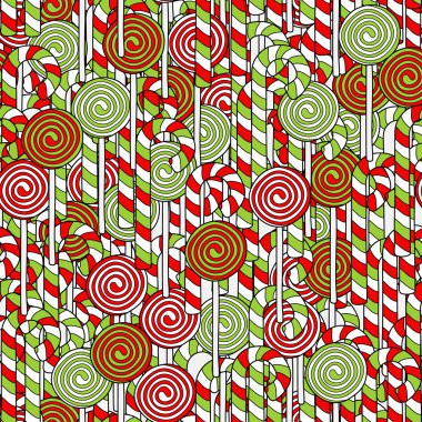 El çizimi Noel pürüzsüz desen