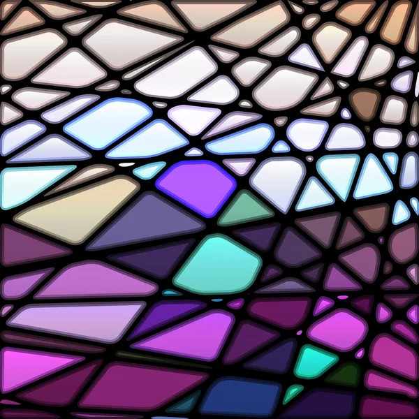 Fondo abstracto de mosaico de vidrieras — Vector de stock