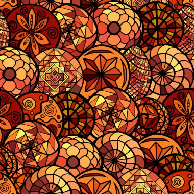 elle çizilmiş etnik seamless modeli