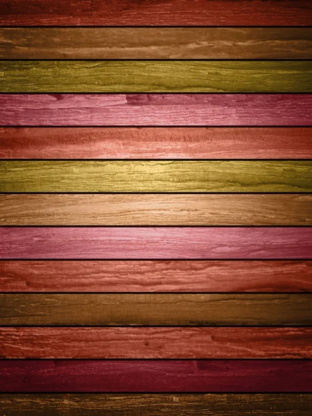 Renkli ahşap tahta arka plan — Stok fotoğraf