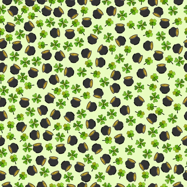 St. Patricks Day Vektor Seamless — Stockvektor