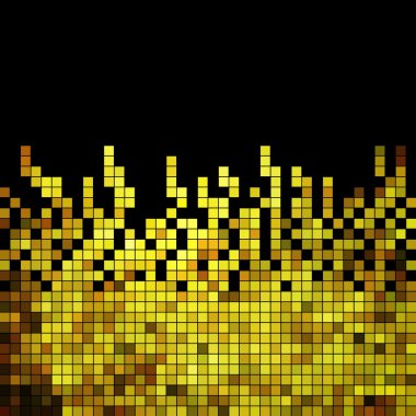 abstract square pixel mosaic background clipart