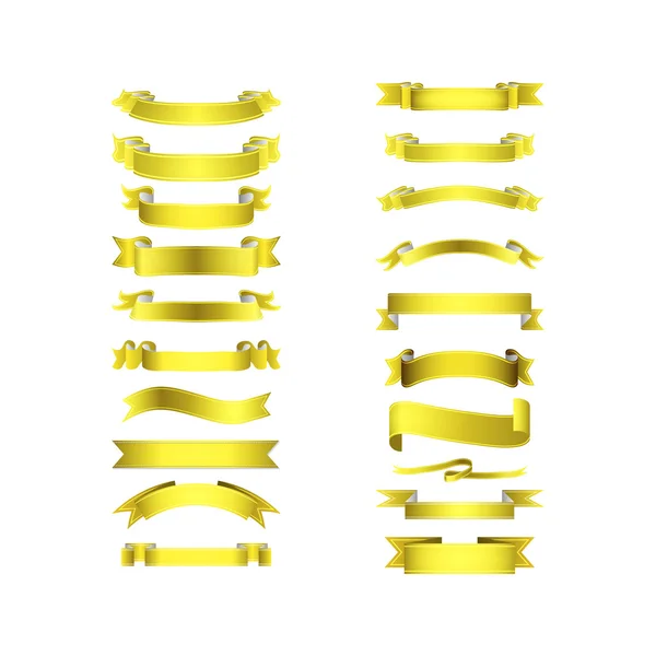 ベクター リボン セット — ストックベクタ