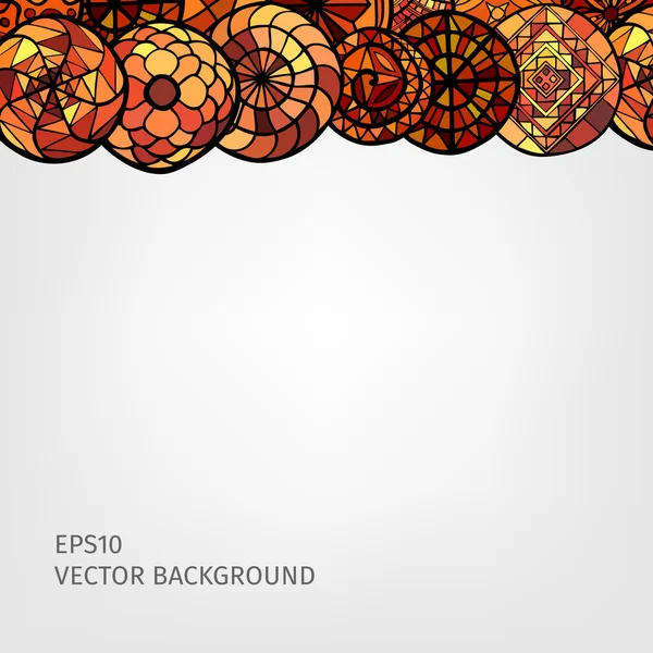 Hand drawn ethnic background — Stock Vector