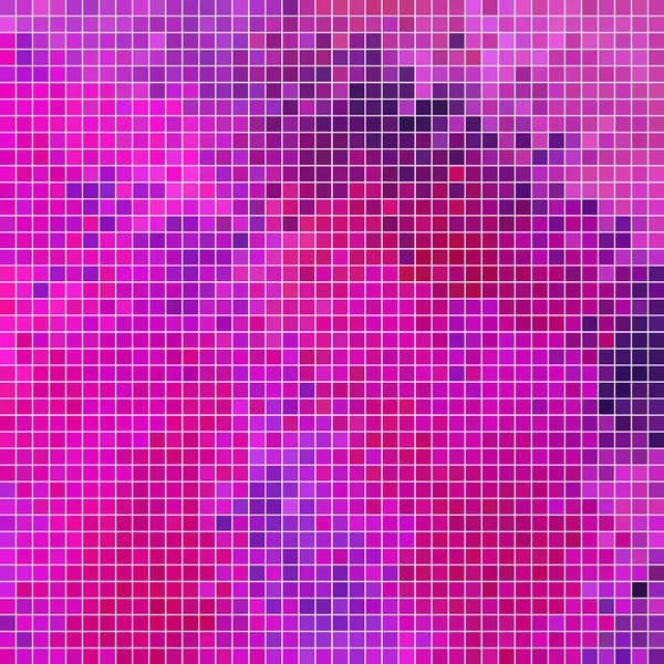 Abstrakte quadratische Pixel Mosaik Hintergrund — Stockvektor