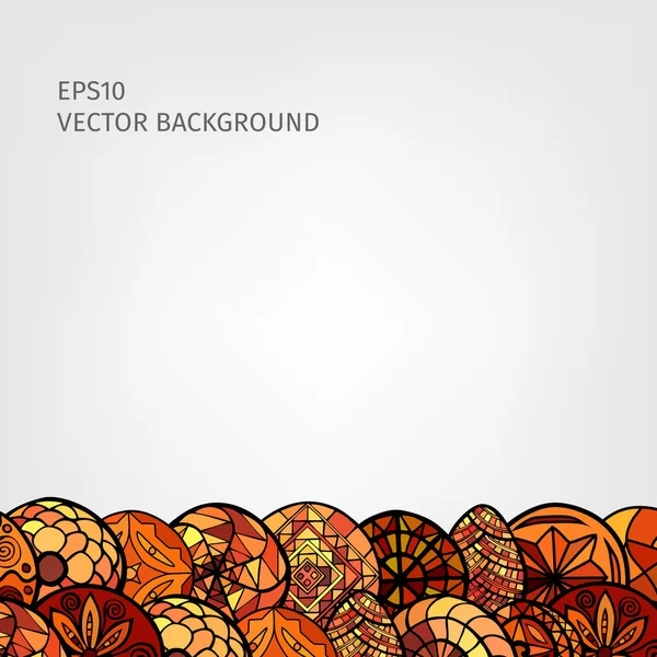 Hand drawn ethnic background — Stock Vector