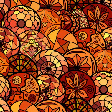 elle çizilmiş etnik seamless modeli