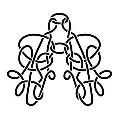 çizilmiş vektör etnik el