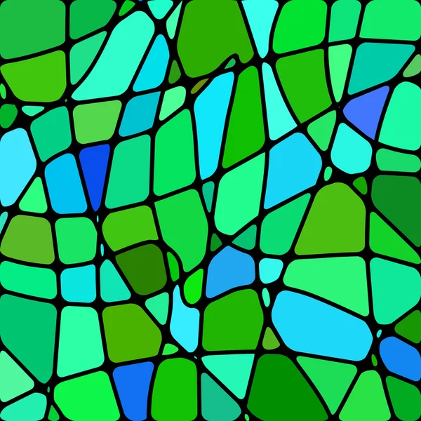 Abstracte vector glas-in-lood mozaïek achtergrond — Stockvector